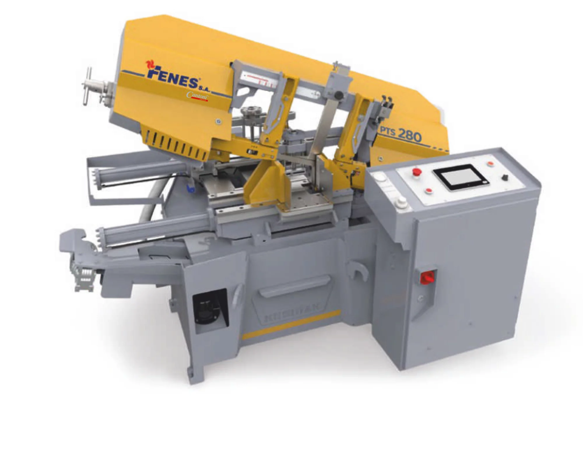 Przecinarka taśmowa do metalu PTS 280 – automatyczna PLC SERVO