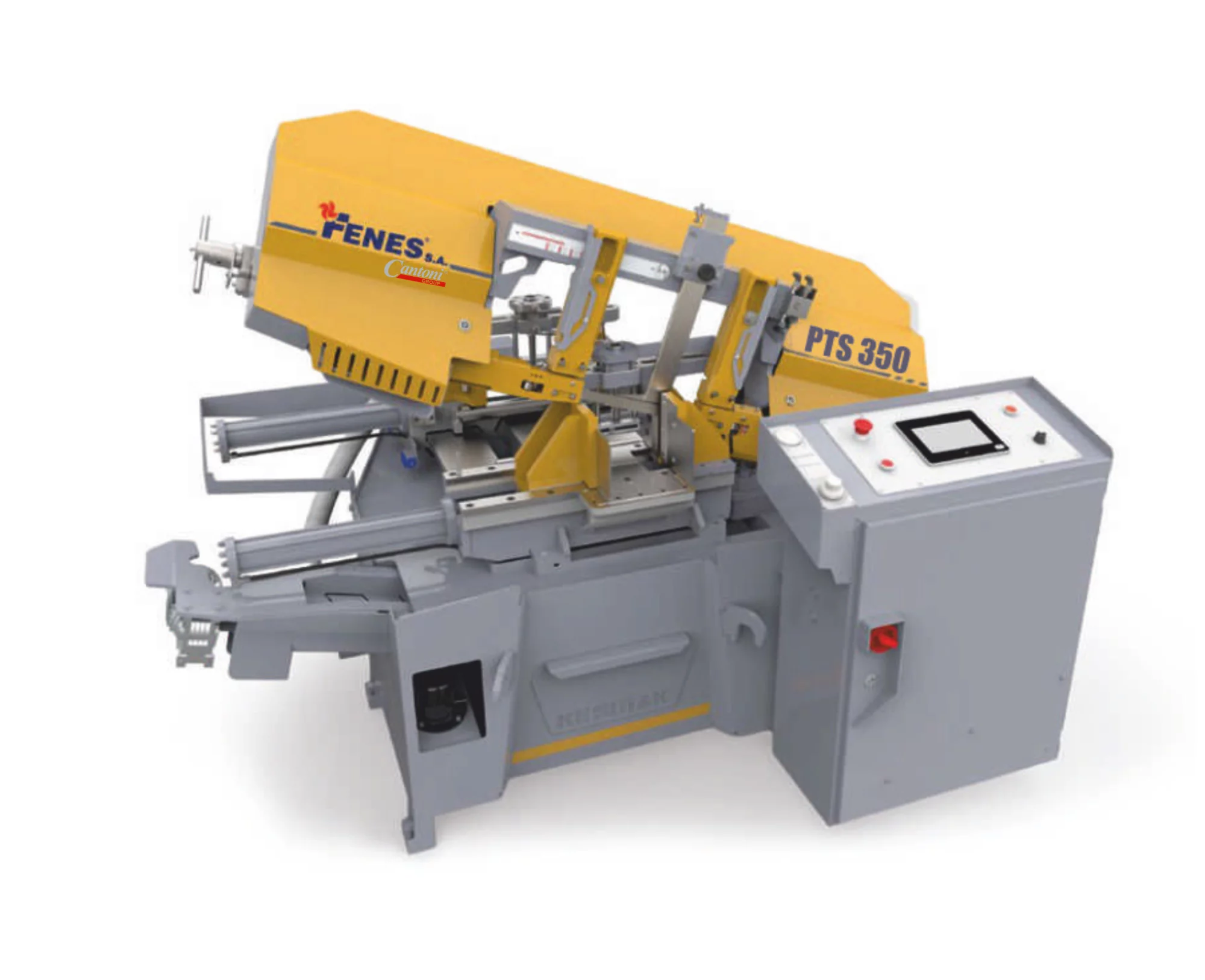 Przecinarka taśmowa do metalu PTS 350 – automatyczna PLC SERVO