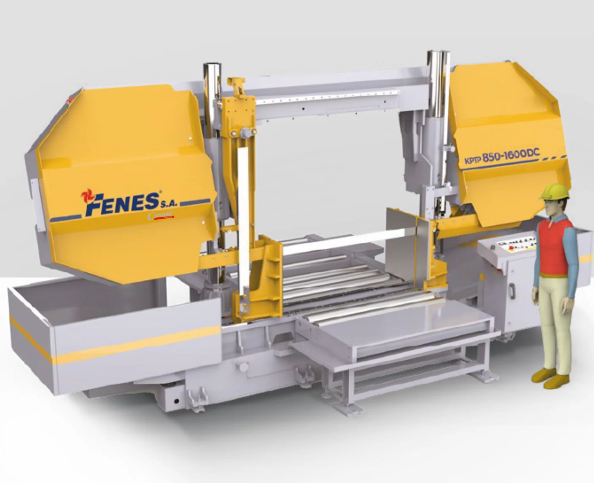 Przecinarka do metalu KPTP 850-1600 DC – półautomatyczna dwukolumnowa