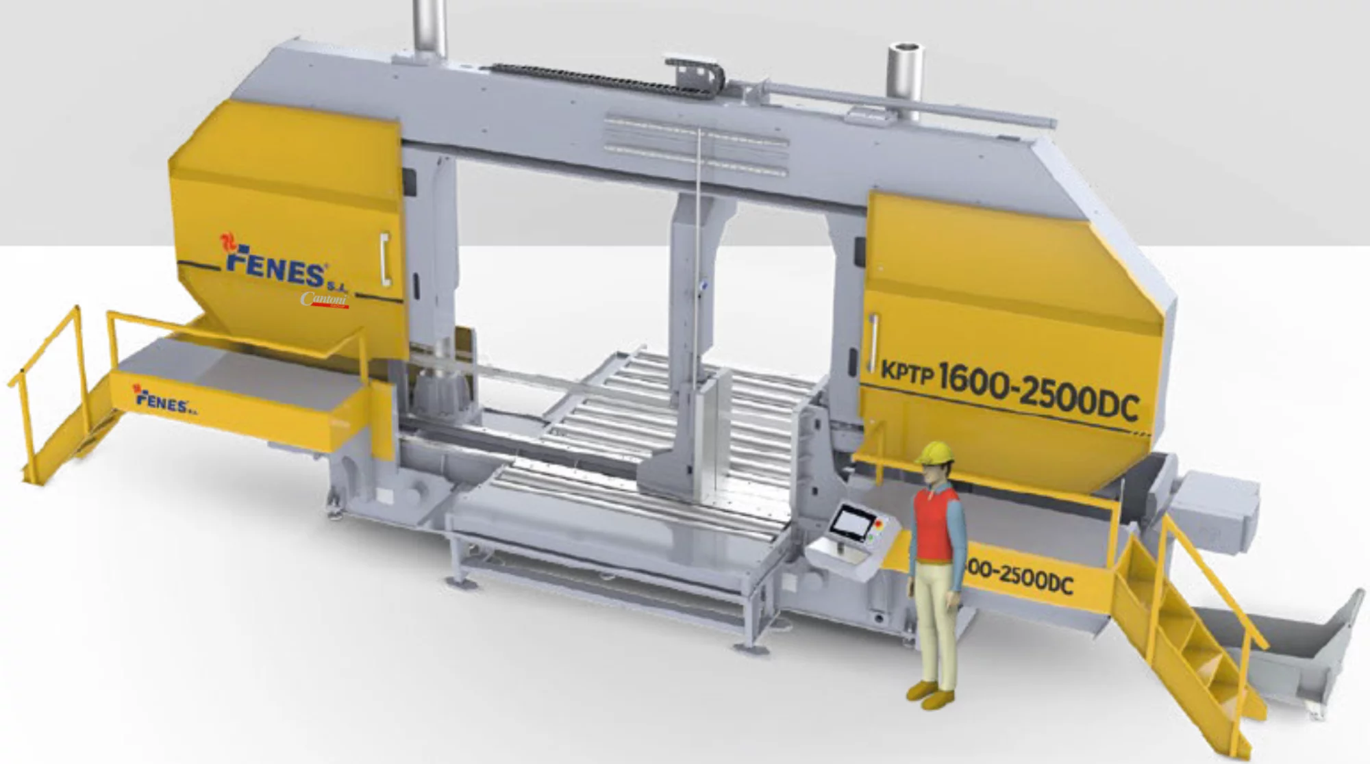 Przecinarka do metalu KPTP 1300-2200 DC – półautomatyczna dwukolumnowa