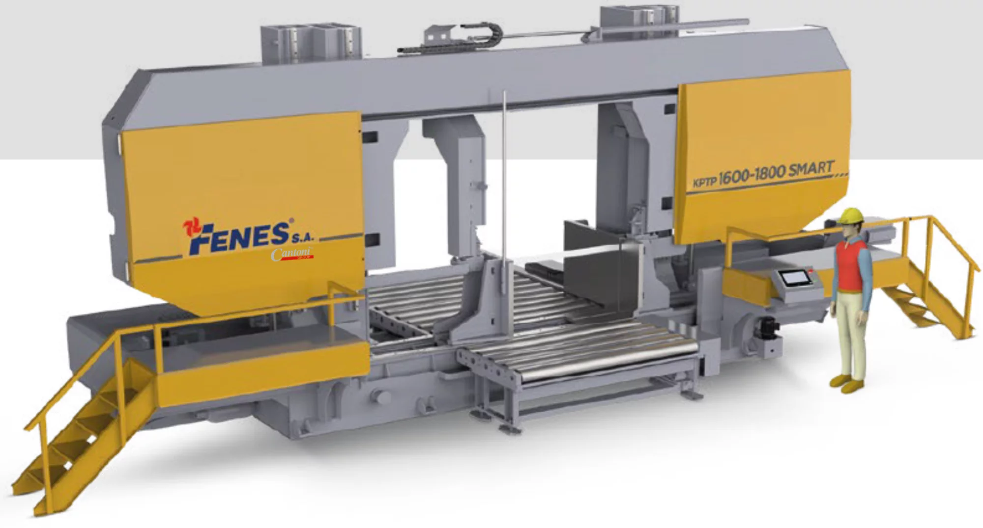 Przecinarka do metalu KPTP 1600-2500 DC – półautomatyczna dwukolumnowa